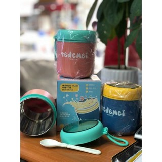 #Hot# Bình ủ cháo, cơm- Cặp lồng mini cầm tay có quai xáchvl trẻ ruột inox 304 - giữ nhiệt giữ ấm, nhỏ gọn dễ mang theo