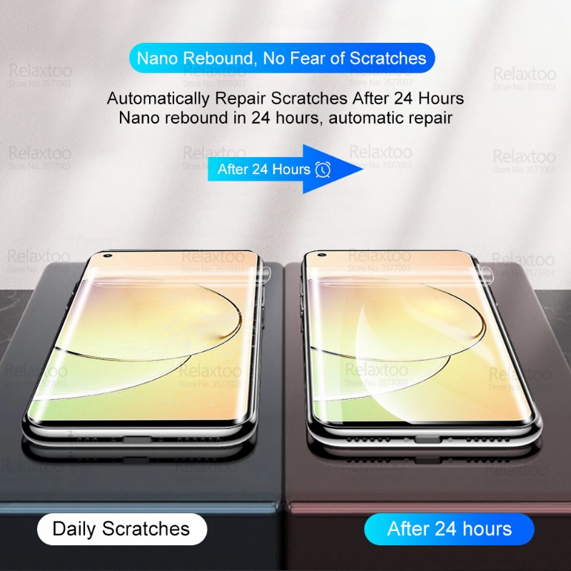 Kính Cường Lực Hydrogel Viền TPU Mềm Bảo Vệ Màn Hình Cho Realme 9 10 Pro Plus 10Pro + 9i 9Pro Realme9 Realme10 4G 5G