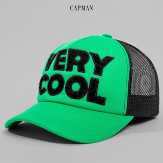Mũ lưỡi trai màu xanh capman phối lưới cm15