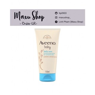(Bill UK)Aveeno Baby Lotion for sensitive skin prebiotic colloidal oatmeal- kem dưỡng ẩm Aveeno cho bé 150ml(Vỏ Mới)