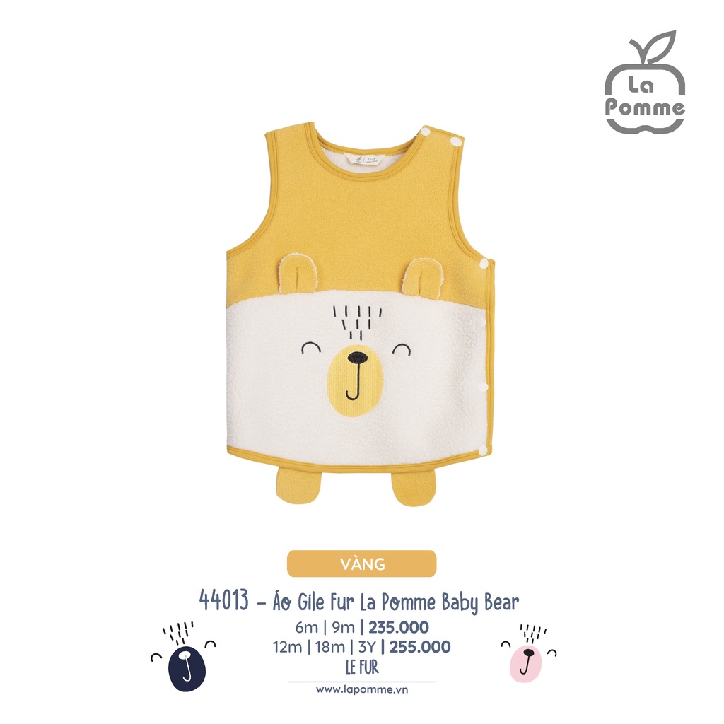 La pomme áo gile fur la pomme baby bear aw2022 - ảnh sản phẩm 4