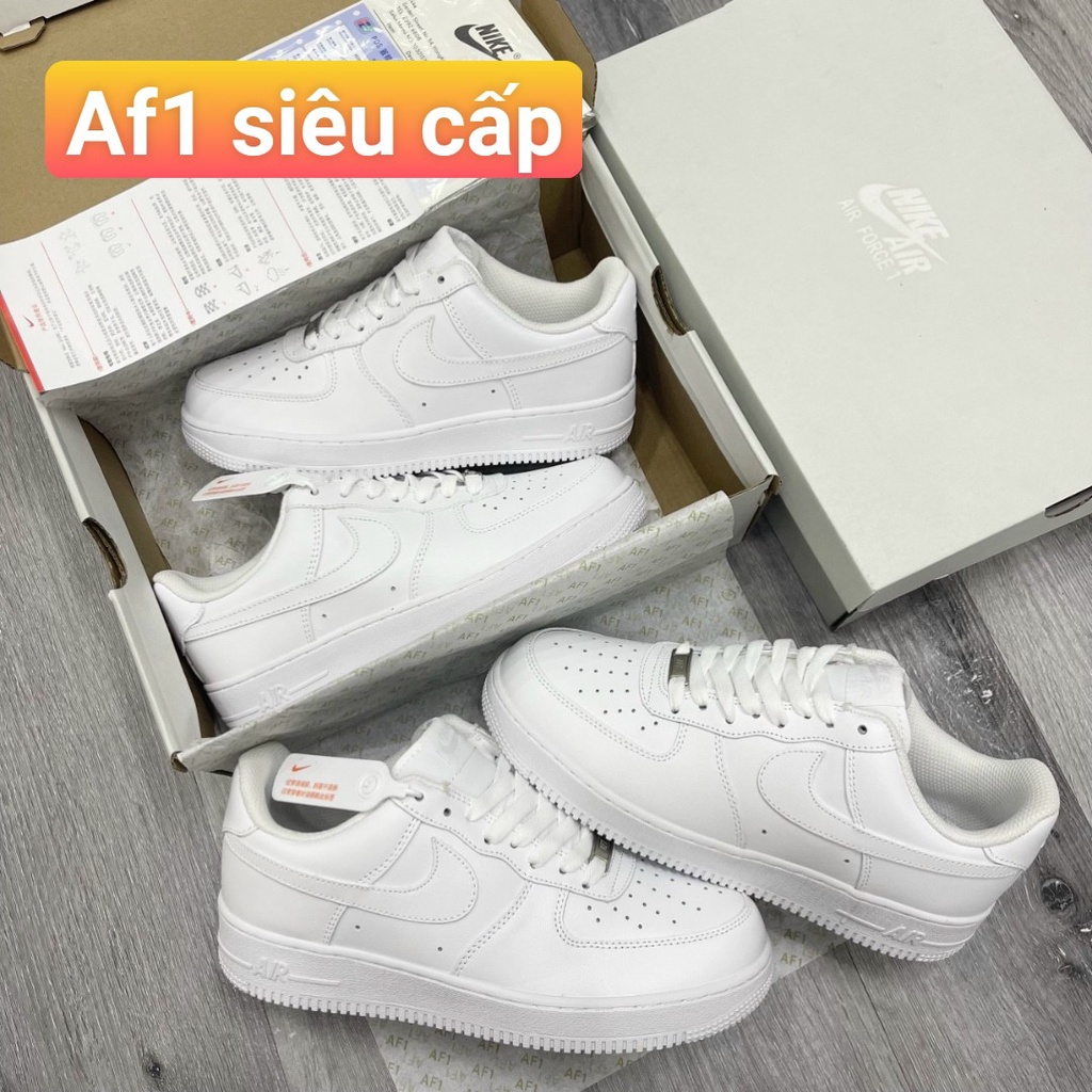 Giày sneaker A.F1 trắng thịnh hành 2022, Giày thể thao A.f1 bản chuẩn dành cho nam nữ full phụ kiện