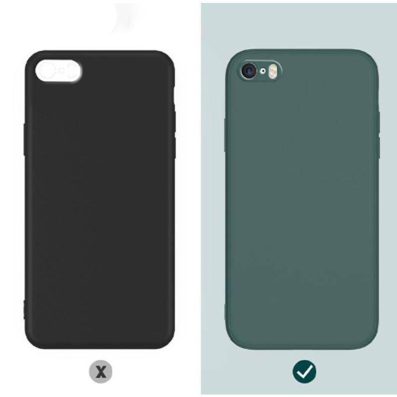 Ốp Điện Thoại Silicon Dẻo Vuông Bảo Vệ Toàn Diện Cho iPhone 5 5S SE 2016