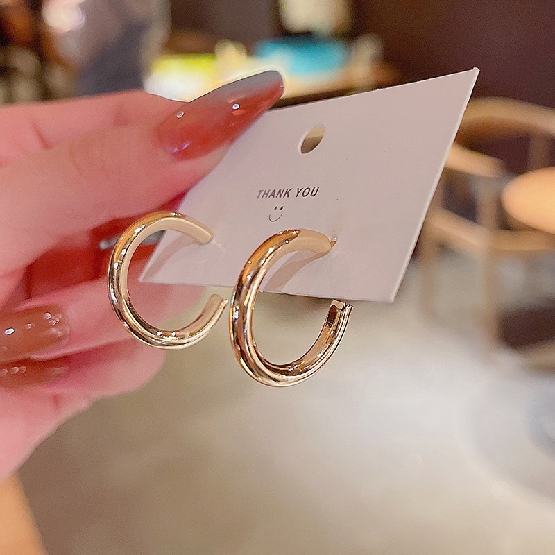 bông tai khoen tròn nhỏ nhắn, khuyên tai tròn nhỏ unisex