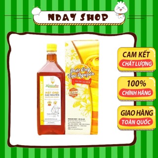 Mật ong cao nguyên highland bee - nday shop, chai 1000ml nguyên chất, không chất bảo quản