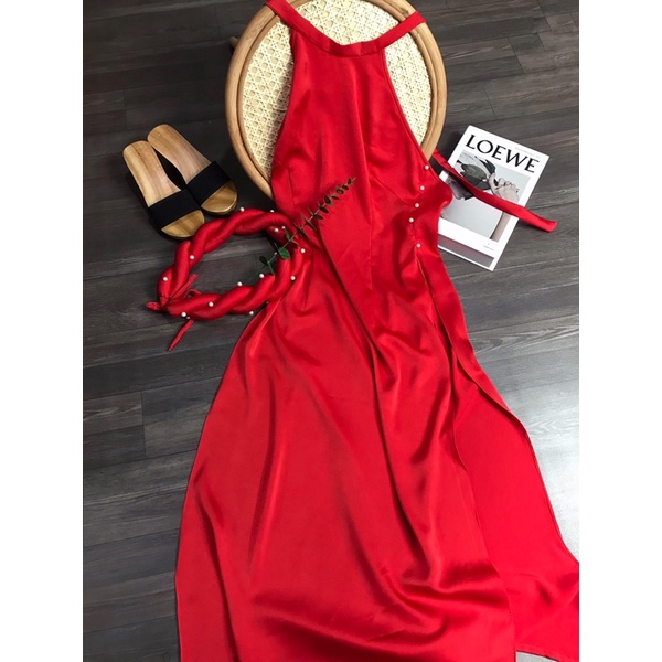 Set áo dài yếm kèm quần, mấn