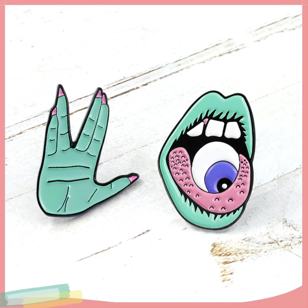 Ghim Cài Áo Hình Đôi Mắt Độc Đáo Cá Tính