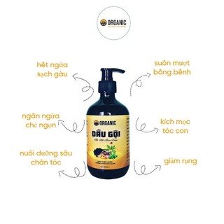 [TẶNG DẦU XẢ 250ML- XỊT BƯỞI 100ML] Dầu Gội Bồ Kết Thảo Mộc 500ML