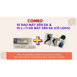 Combo 10 dao máy xén da & 10 lưỡi gà máy xén da
