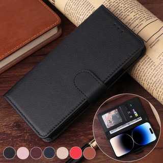 Vivo Y29 Y19S Y19 Y51 Y31 Y22S Y21 Y21S Y21T T21E Y33S Y33T Y73 Y22 Y01 4G Vỏ lật đóng từ tính Da PU cổ điển có khe cắm thẻ Giá đỡ điện thoại Vỏ nhựa TPU silicon mềm