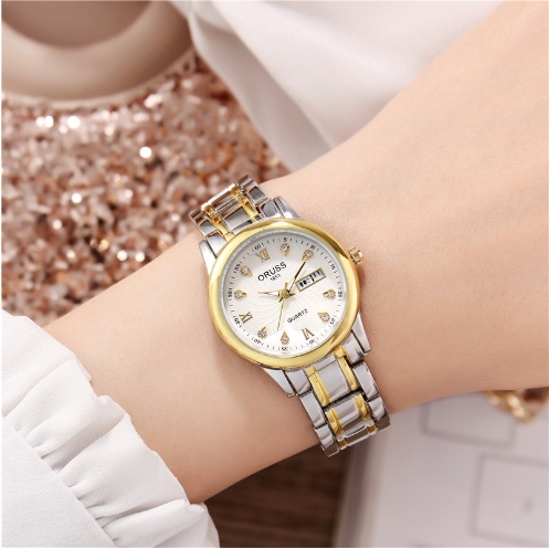 Đồng hồ nữ Đeo Tay ORUSS Chống Thấm Nước dây đeo Thép Không Gỉ Thời Trang,Tặng Kèm Pin Xịn Bảo Hành 12 Tháng