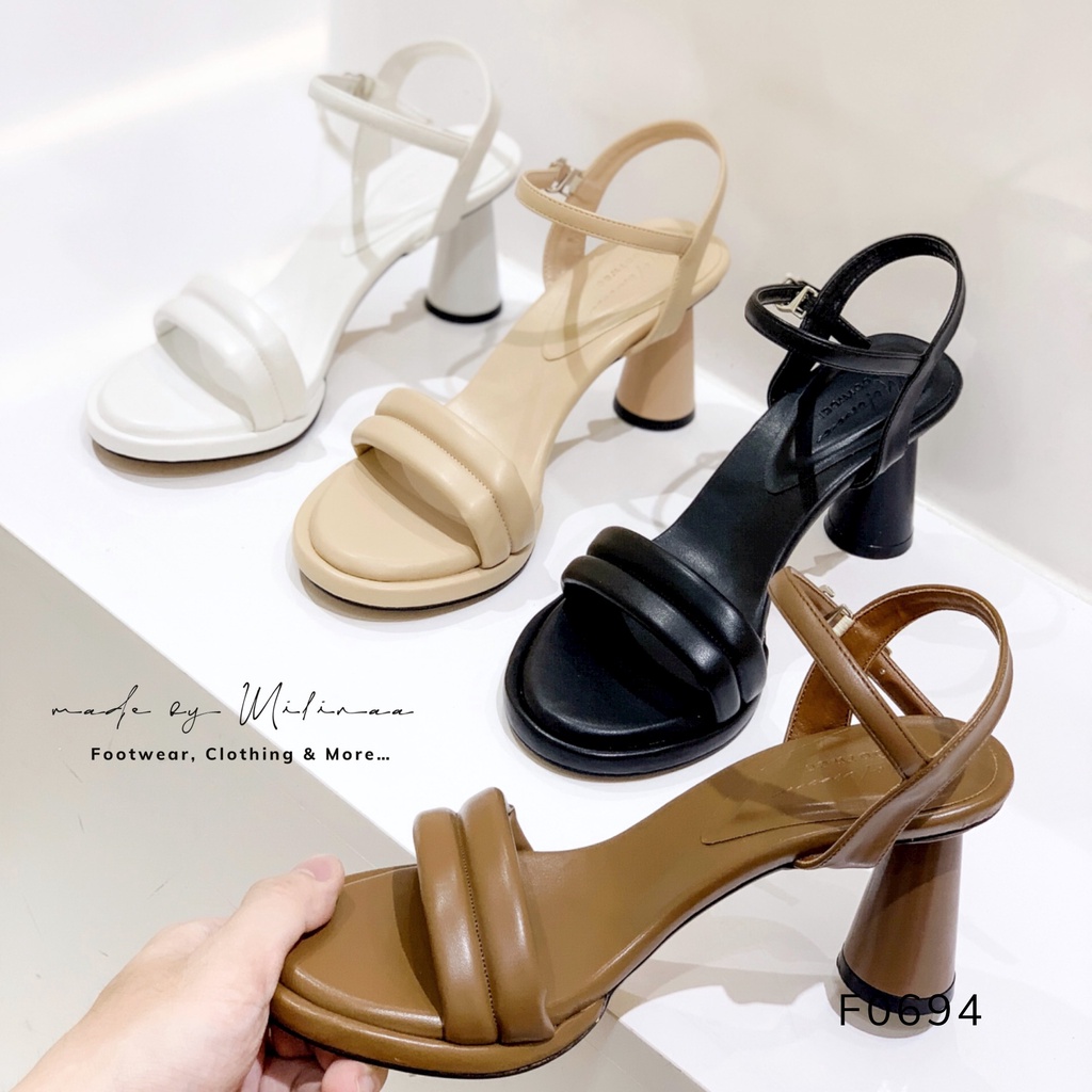 GIÀY CAO GÓT NỮ CHÓP 8P MÚT PHỒNG ĐẾ NHIỄU F0694