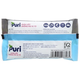 50 gói khăn ướt puri (10tờ/1gói)