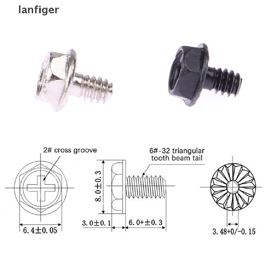 Bộ 100 Ốc Vít Lục Giác Dùng Cho Bo Mạch Chủ PC / Vỏ Ổ Cứng CD-ROM
