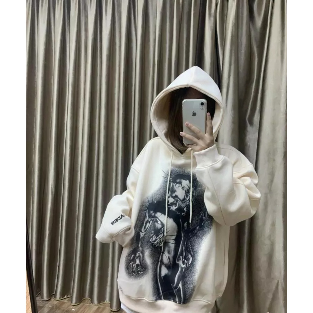 Áo Hoodie Hades Mũ Trùm 2 Lớp Form Unisex Chất Vải Nỉ Bông In Hình Siêu Nhân Sắc Nét
