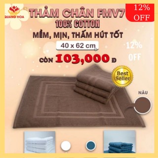  Thảm Chùi Chân phòng Tắm Nhà bếp Phòng khách Mollis Chất Liệu Cotton FMV7 kt 40 x 62 cm 