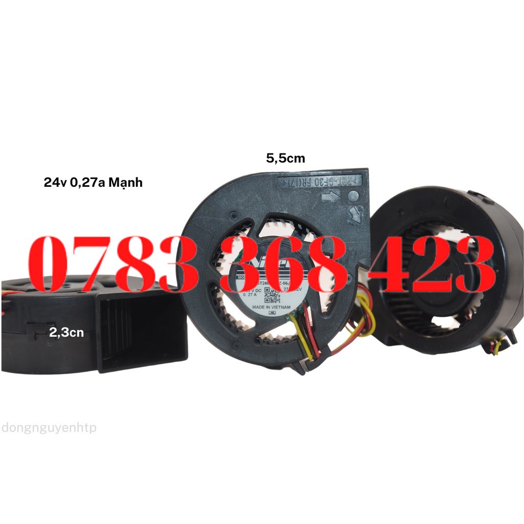 Quạt Sò Tản Nhiệt 24v 0,27a 5,5x,2,3 New , chuyên bán sỉ, giá tốt, xuất hóa đơn vat , giao hàng toàn quốc