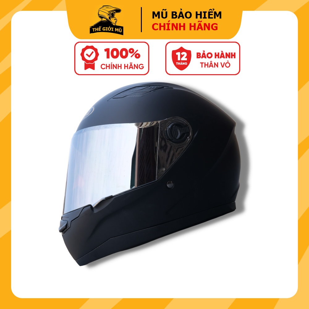 Mũ bảo hiểm Fullface Asia 136 - Form mũ gọn - bảo hành 12 tháng