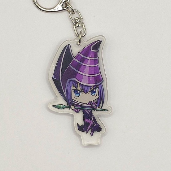 Móc Chìa Khóa Standee Yugioh Hình Quái Vật Chibi: Rồng Trắng Mắt Xanh, Phù Thủy Áo Đen,...