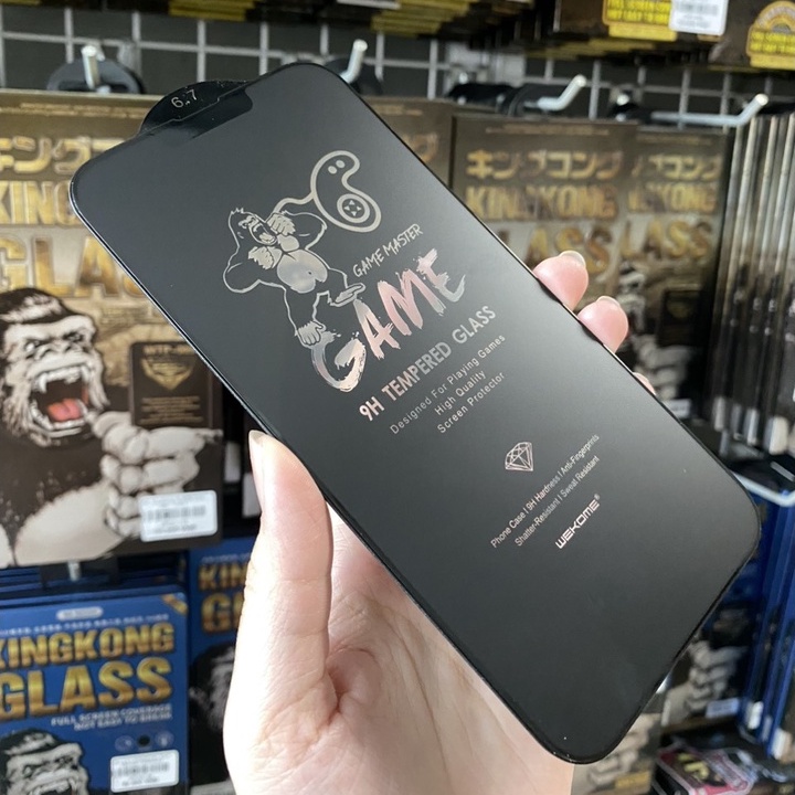 Cường lực Kingkong NHÁM dành cho iPhone chống bám vân tay, chuyên dùng chơi game