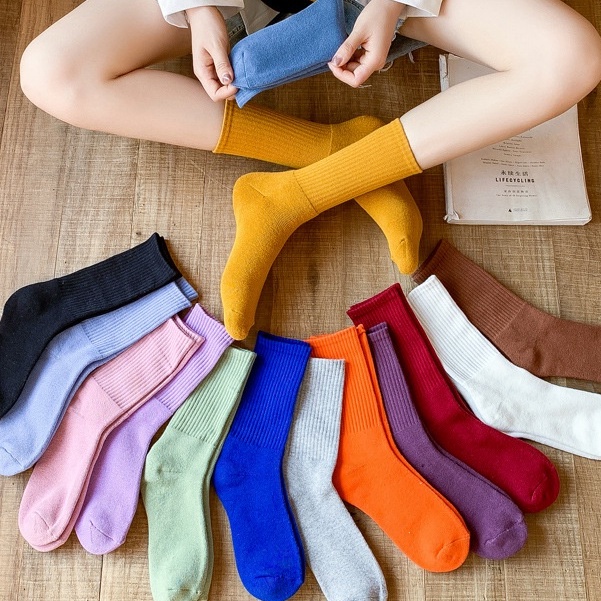 Vớ Thể Thao Dài Mềm Mại Và Thoải Mái Thời Trang Cho Nữ ruiyan