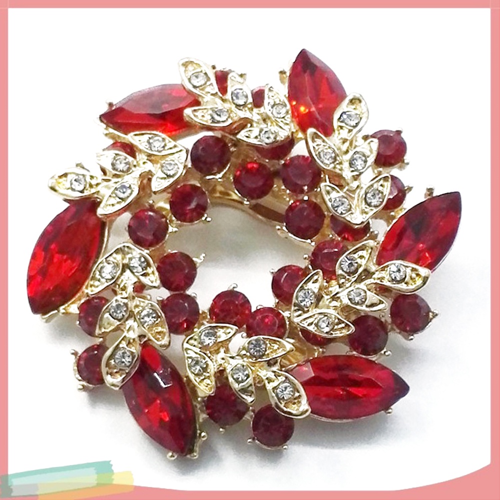 Ghim Cài Áo Hình Bó Hoa Đính Đá Nhân Tạo Thời Trang Cho Nữ