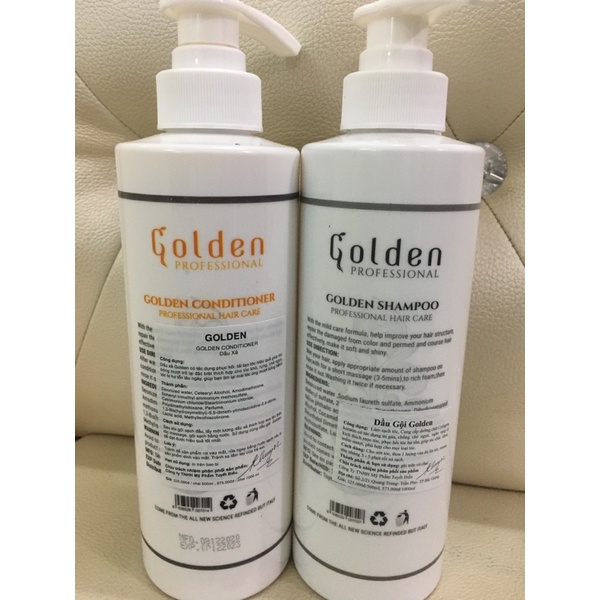 Dầu gội xả golden trắng cao cấp hương thơm mềm mượt sỉ salon đại lí 500ml/1 chai