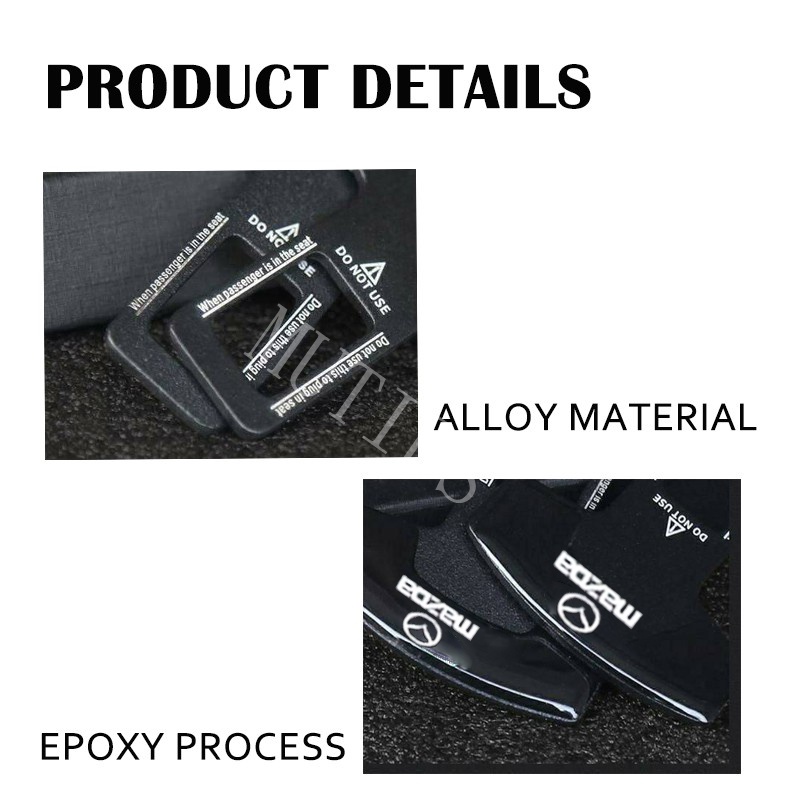 MAZDA 1 / 2 Chốt Khóa Dây An Toàn Bằng Kim Loại Cho Xe Hơi Mazda2 3 6 5 bl gh gp CX5 CX30 CX8 CX3