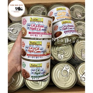 Pate thạch cho chó mèo natufit 100% cá ngừ 160g