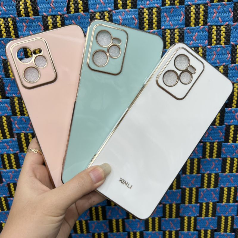 Ốp lưng Realme C35 / Narzo 50A prime dẻo xi bóng viền màu sang chảnh bảo vệ camera