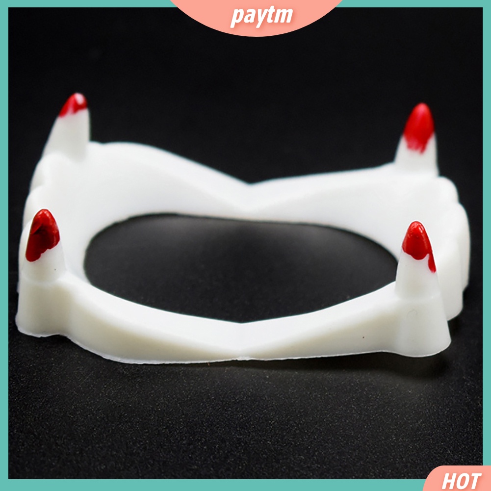 (PTM) Hàm Răng Giả Phát Sáng Dùng Hóa Trang Ma Cà Rồng Dịp Halloween