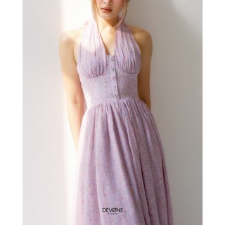 Đầm Maxi cột dây Lavender Dress - DEVONS STUDIO