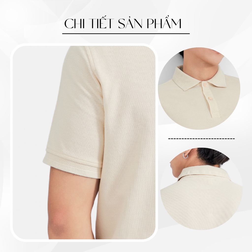 Áo thun polo nam trơn tay ngắn HUDOMAN form regular chất vải Cotton cá sấu thoáng mát bền màu AOPOLO-002