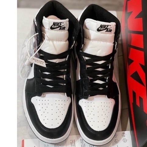 Giày jordan Cổ Cao Nam Nữ, Giày Sneaker JD1 Panda Đen Trắng Hàng Cao Cấp Full Box + Bill