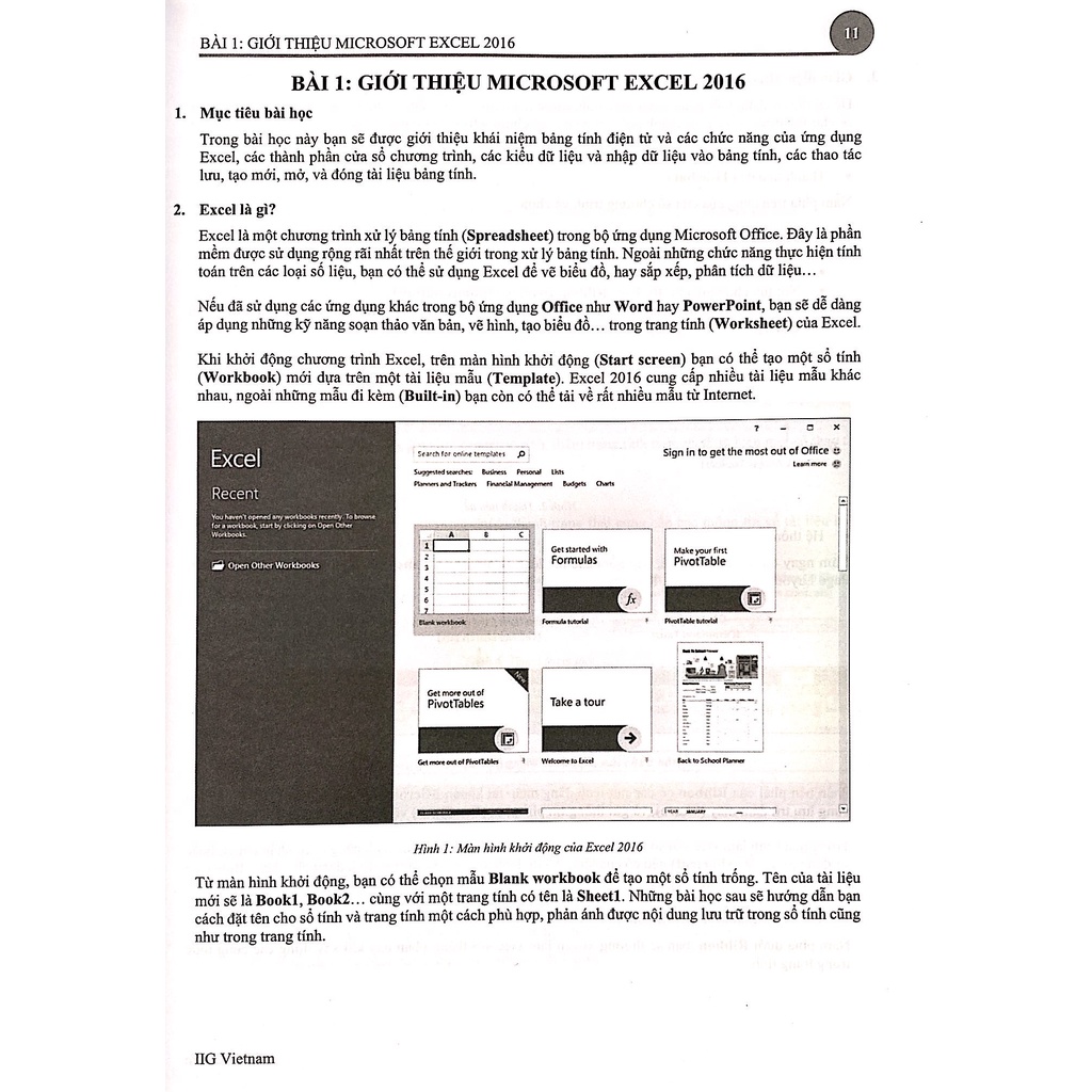 Sách Microsoft Office Excel 2016