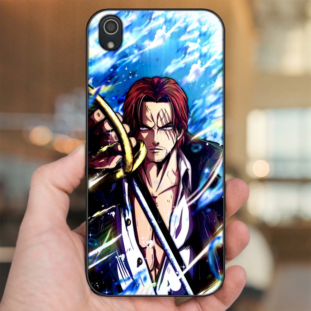 Ốp lưng Vivo Y91c viền đen in hình Shanks One Piece Đảo Hải Tặc