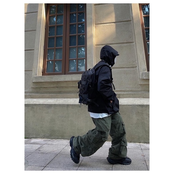 Áo khoác gió có mũ trùm đầu nam nữ phong cách retro,đường phố