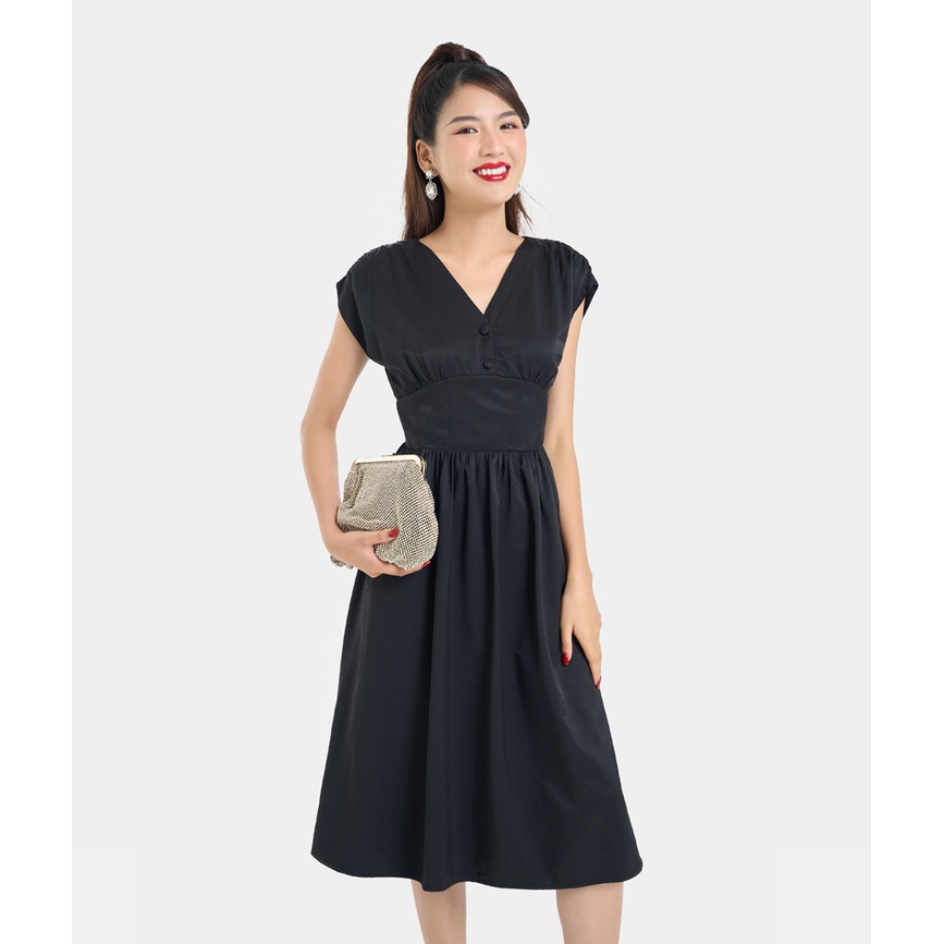 Đầm Lửng Nữ Thời Trang HNOSS Kiểu Corset HNDLU077