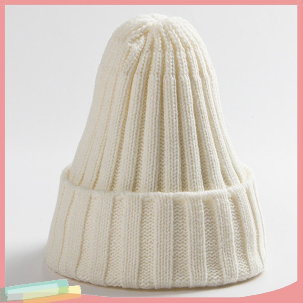 Mũ Trùm Đầu Màu Trơn Chất Liệu Cotton Trang Trí Bóng Lông Xinh Xắn Cho Nữ