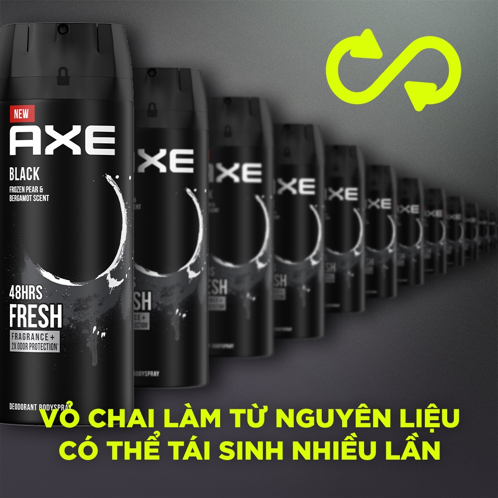 Combo 2 Xịt nước hoa toàn thân dành cho nam AXE 135ml/chai