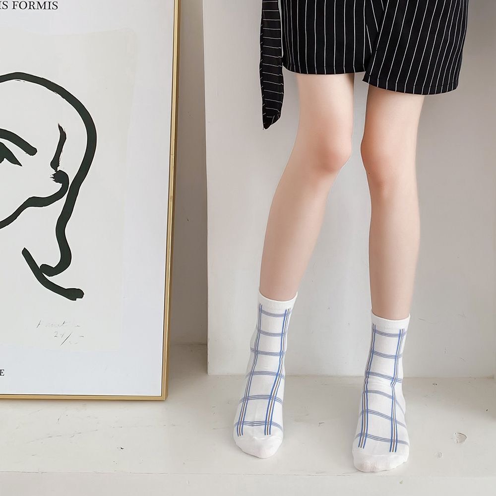 Set 3 đôi tất nữ cổ cao, cổ thấp, họa tiết nơ dễ thương, phong cách hàn quốc, chất liệu thoáng mát, thấm hút mồ hôi