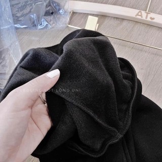 Quần legging lót lông trơn cho nữ
