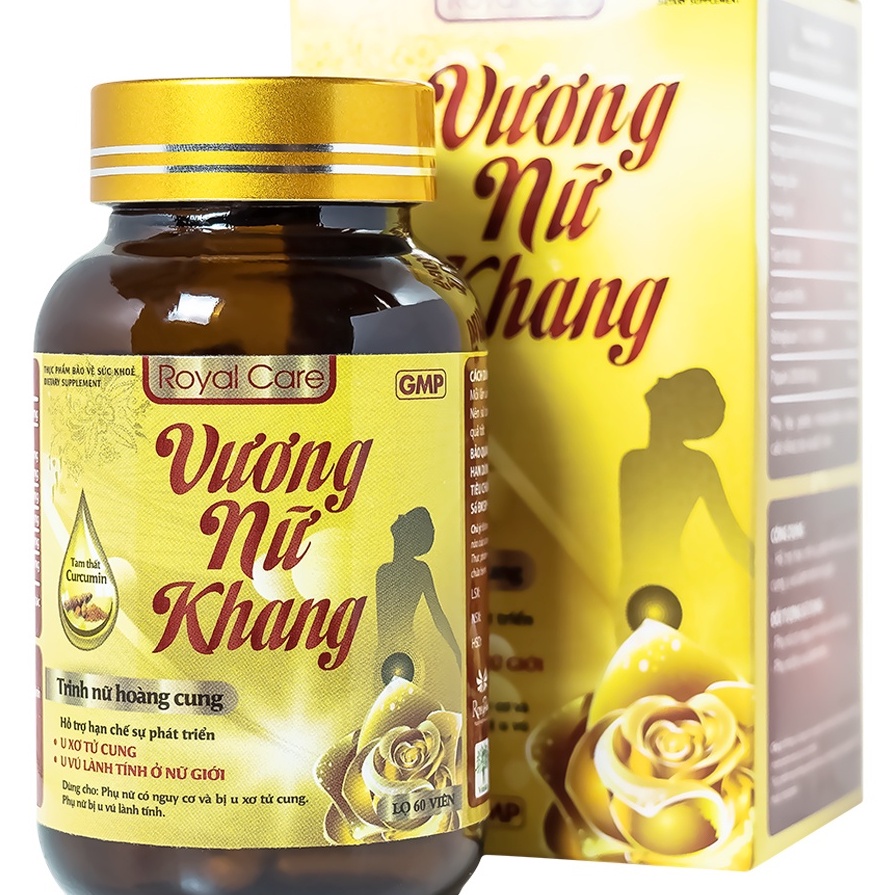 Viên uống Vương Nữ Khang Royal Care hạn chế sự phát triển của u xơ tử cung (60 viên)ảnh thật