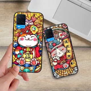 Ốp lưng oppo a54 4g / a54 5g bộ hình tết mèo tài lộc phú quý may mắn