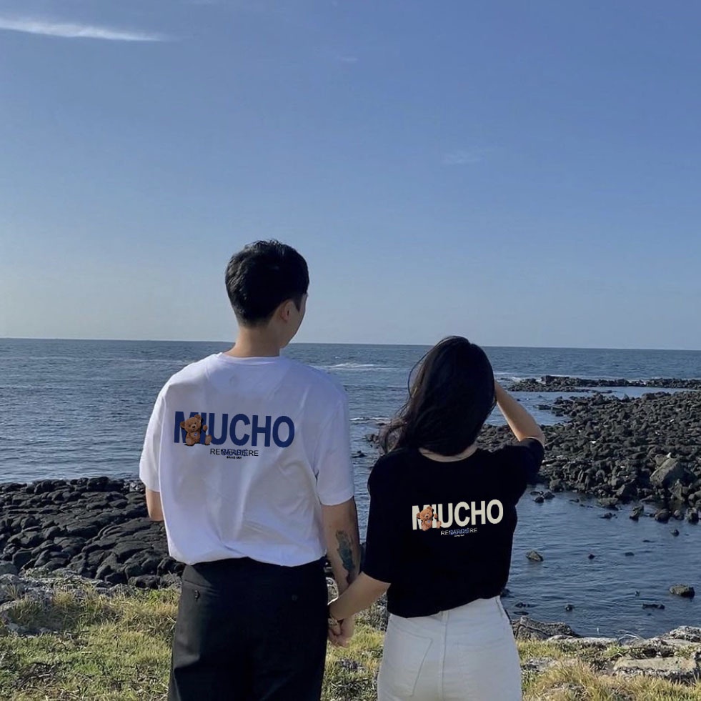 Áo thun unisex form rộng AT355 Miucho basic tee tay lỡ dành cho nam nữ in basic | BigBuy360 - bigbuy360.vn