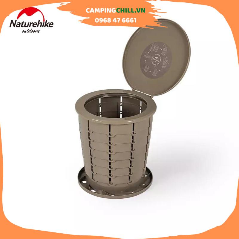 TOILET GẤP GỌN, BỒN VỆ SINH, GHẾ VỆ SINH ĐA NĂNG CẮM TRẠI DÃ NGOẠI NATUREHIKE NH22SJ00B