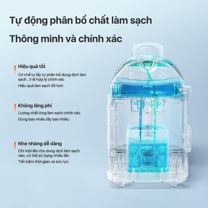 máy giặt  cầm tay đa năng UWANT B200 - dùng cho sofa nệm ,rèm thảm ,nhiệt độ cao 99℃,diệt khuẩn 99.99%