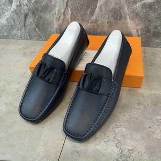 Giày lười nam da thật LV cao cấp box hộp phiếu bảo hành đầy đủ