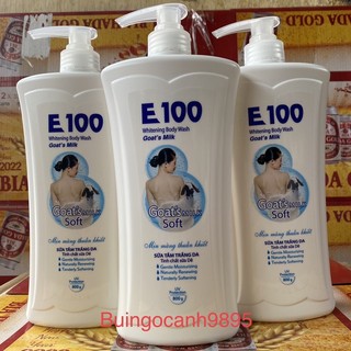 SỮA TẮM E100 SILKY trắng 800ml
