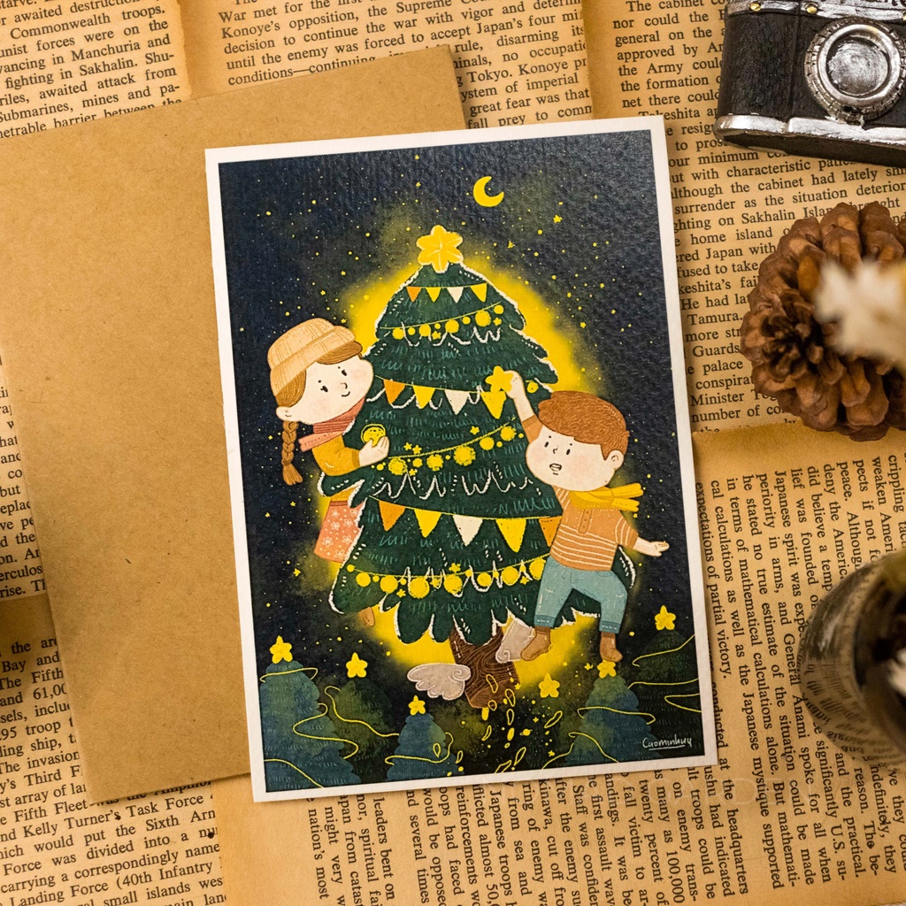 Thiệp Noel Tranh Vẽ - Artwork By CAOMINHHUY